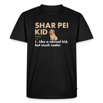 Définition de Shar Pei Kid - T-shirt Premium bio Homme - noir - Devant - Nico (187cm)