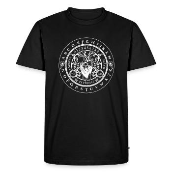 Pendulum Board tree of life heart - T-shirt Premium bio Homme - noir - Devant - Nico (187cm)