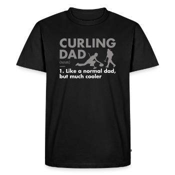 Sport Dad Definition Curling - Men's Premium Organic T-Shirt - black - Front - Nico (187cm)