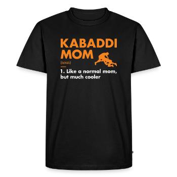 Sport Maman Définition Kabaddi - T-shirt Premium bio Homme - noir - Devant - Nico (187cm)