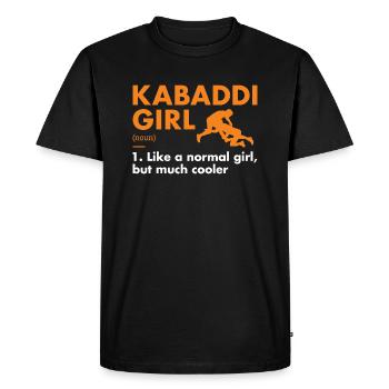 Sport Girl Définition Kabaddi - T-shirt Premium bio Homme - noir - Devant - Nico (187cm)