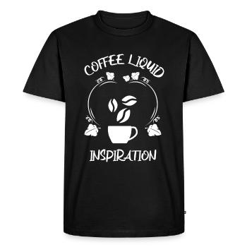 Coffee Espresso Coffee - Men's Premium Organic T-Shirt - black - Front - Nico (187cm)