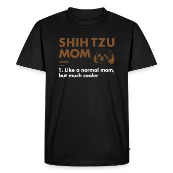 Shih Tzu Mom Définition - T-shirt Premium bio Homme - noir - Devant - Nico (187cm)