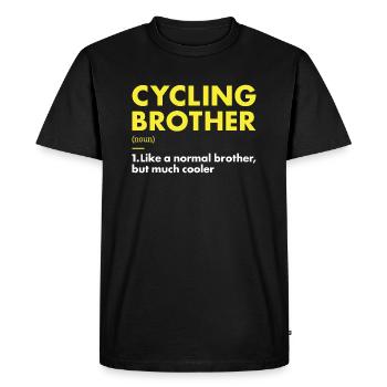Sport Frère Cyclisme - T-shirt Premium bio Homme - noir - Devant - Nico (187cm)