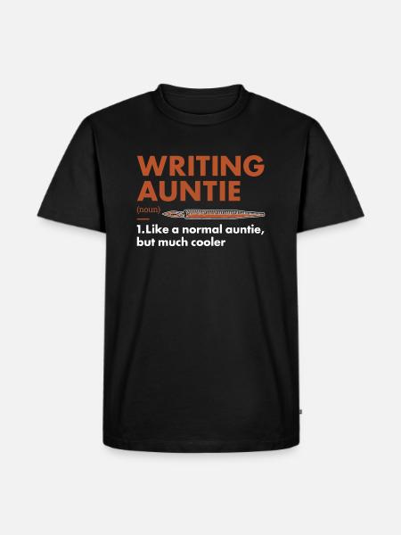 Writer Auntie Definition Writing - Men's Premium Organic T-Shirt - black