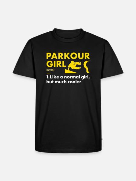 Traceur Girl Definition Parkour - Men's Premium Organic T-Shirt - black