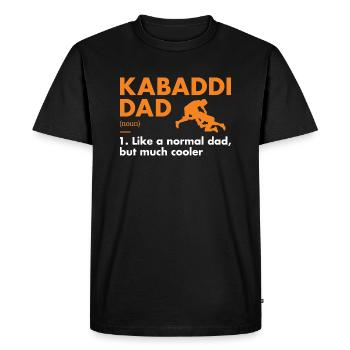 Sport Dad Définition Kabaddi - T-shirt Premium bio Homme - noir - Devant - Nico (187cm)