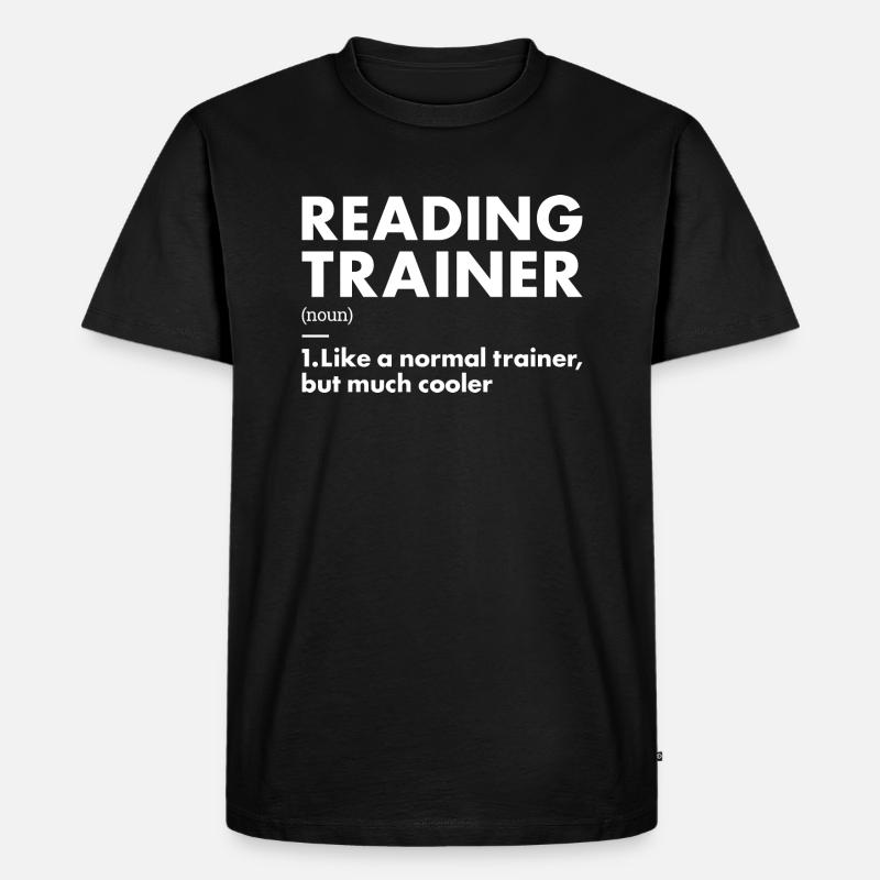 Reader Trainer Definition Reading - Men's Premium Organic T-Shirt - black