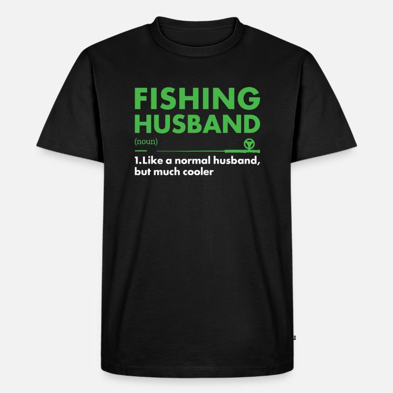 Fisher Mari Définition Pêche - T-shirt Premium bio Homme - noir