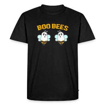 Boo Bees - Men's Premium Organic T-Shirt - black - Front - Nico (187cm)