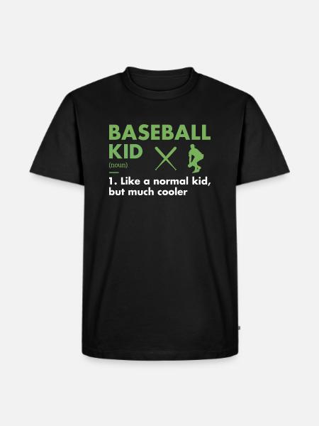 Sport Kid Definition Baseball - Men's Premium Organic T-Shirt - black