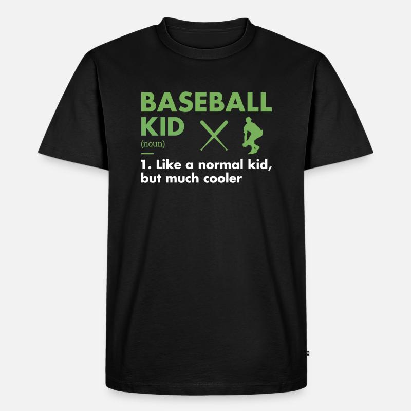 Sport Kid Definition Baseball - Männer Premium Bio T-Shirt - Schwarz