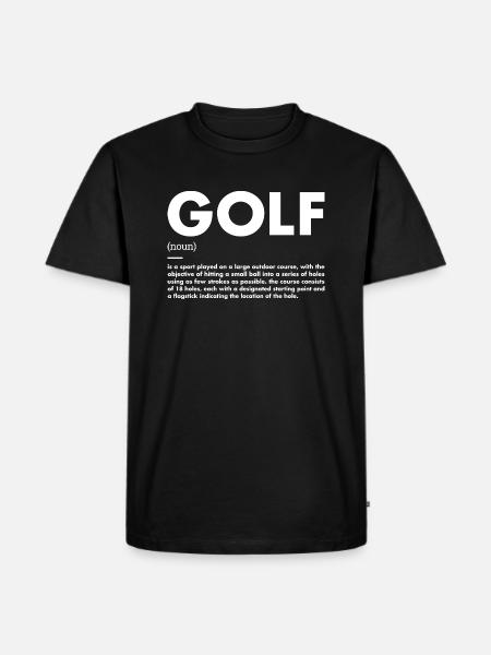 Sport Definition Golf - Men's Premium Organic T-Shirt - black