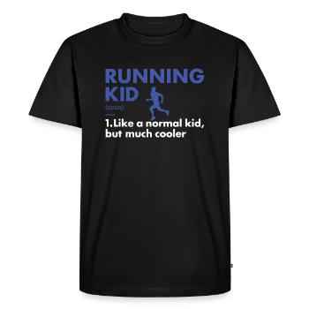 Sport Kid Running - Men's Premium Organic T-Shirt - black - Front - Nico (187cm)