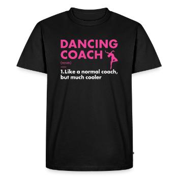 Danseur Coach Définition Danse - T-shirt Premium bio Homme - noir - Devant - Nico (187cm)