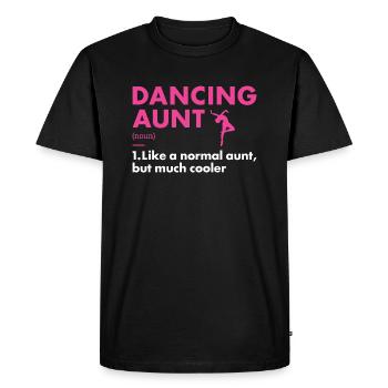 Danseuse Tante Définition Danse - T-shirt Premium bio Homme - noir - Devant - Nico (187cm)
