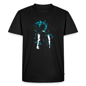 Anime figure dans Flash Kawaii Manga conception graphique - T-shirt Premium bio Homme - noir - Devant - Nico (187cm)