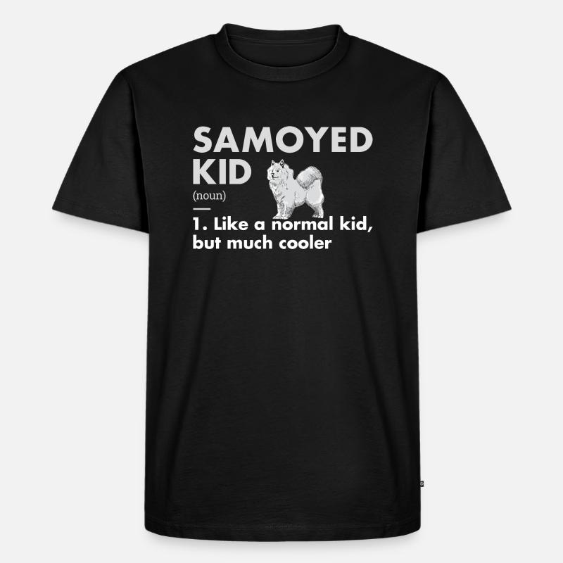 Samoyed Kid Definition - Männer Premium Bio T-Shirt - Schwarz