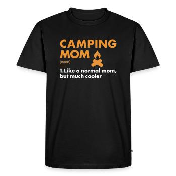 Camper Mom Definition Camping - Men's Premium Organic T-Shirt - black - Front - Nico (187cm)