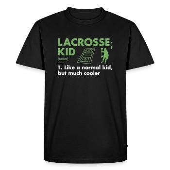 Sport Kid Definition Lacrosse - Men's Premium Organic T-Shirt - black - Front - Nico (187cm)