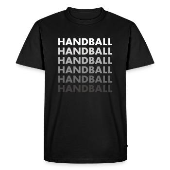 Sport Handball - Men's Premium Organic T-Shirt - black - Front - Nico (187cm)