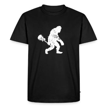 Guitariste Yeti Design Rocker Guitare électrique - T-shirt Premium bio Homme - noir - Devant - Nico (187cm)