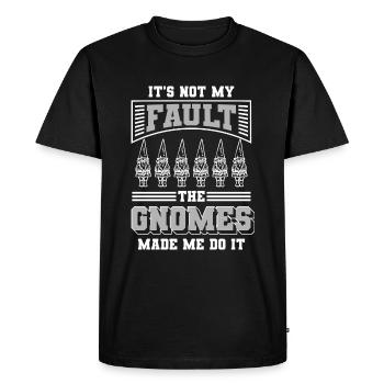 Gnome nain Elfe de Noël - T-shirt Premium bio Homme - noir - Devant - Nico (187cm)