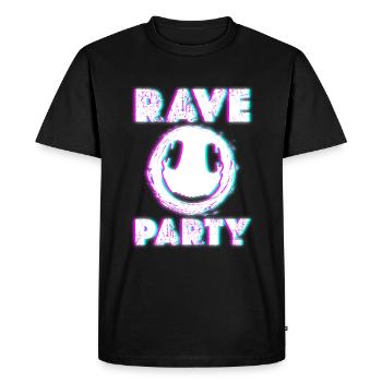 Rave Rave Music Festival Disco - T-shirt Premium bio Homme - noir - Devant - Nico (187cm)