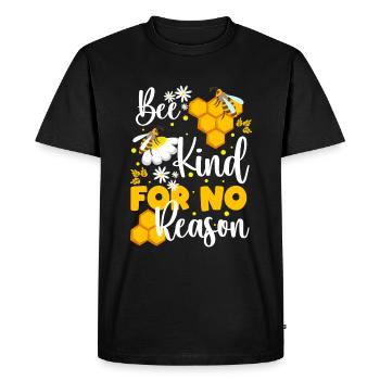 bee bees nature animal welfare - Men's Premium Organic T-Shirt - black - Front - Nico (187cm)