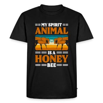 Honey Bees Animal Welfare - Men's Premium Organic T-Shirt - black - Front - Nico (187cm)
