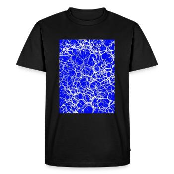motif d’épines bleues - T-shirt Premium bio Homme - noir - Devant - Nico (187cm)