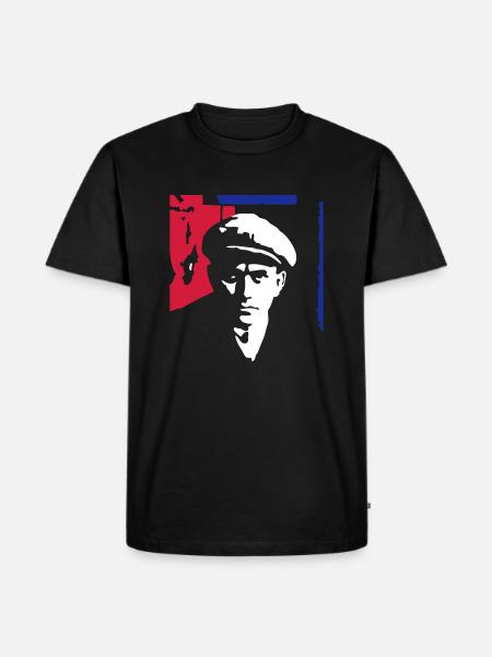 majakovskij1_3c_ge - Männer Premium Bio T-Shirt - Schwarz
