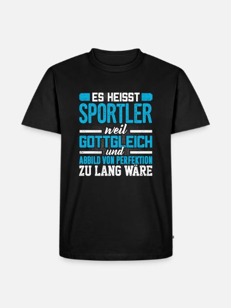 SPORTLER - Perfekt - Männer Premium Bio T-Shirt - Schwarz