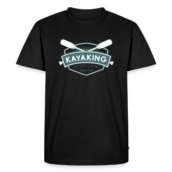 Kayak Sports nautiques Kayak en eau vive - T-shirt Premium bio Homme - noir - Devant - Nico (187cm)