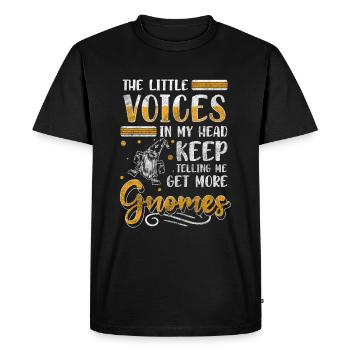 Jardin nain - T-shirt Premium bio Homme - noir - Devant - Nico (187cm)