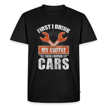 Mechanic, craftsman, mechatronics engineer, hobbyist - Men's Premium Organic T-Shirt - black - Front - Nico (187cm)