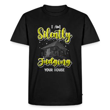 Engineer, Building, Houses, Architect's Office - Men's Premium Organic T-Shirt - black - Front - Nico (187cm)