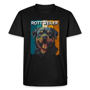 Pedigree Promenade de chien - T-shirt Premium bio Homme - noir - Devant - Nico (187cm)
