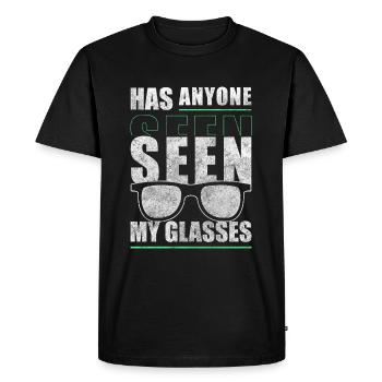 Glasses Opticians Face Jewelry - Men's Premium Organic T-Shirt - black - Front - Nico (187cm)