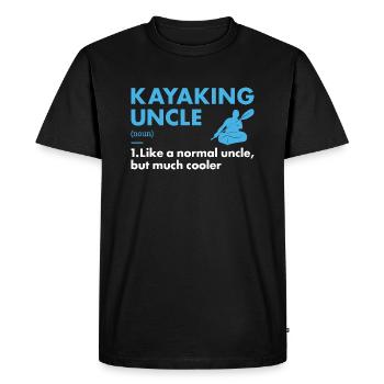 Kayakiste Oncle Définition Kayak - T-shirt Premium bio Homme - noir - Devant - Nico (187cm)