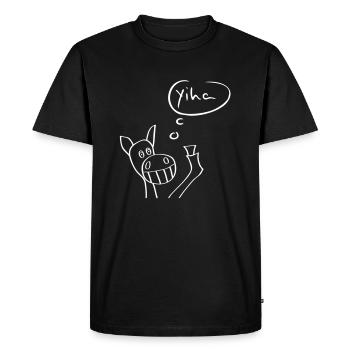 Honigkuchenpferd / Honeypiehorse - Men's Premium Organic T-Shirt - black - Front - Nico (187cm)
