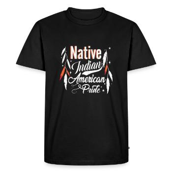 Amérindien I tribu indienne - T-shirt Premium bio Homme - noir - Devant - Nico (187cm)