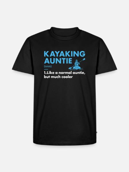 Kayaker Auntie Definition Kayaking - Men's Premium Organic T-Shirt - black