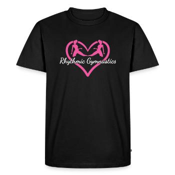 Gymnaste Gymnastique Cardiaque Rythmique - T-shirt Premium bio Homme - noir - Devant - Nico (187cm)