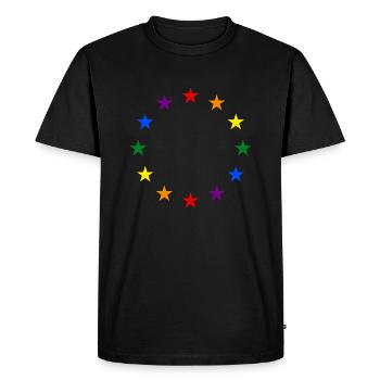 EuroStars - T-shirt Premium bio Homme - noir - Devant - Nico (187cm)