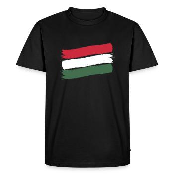 Hungary Flag Hungarian flag Balaton Hungary - Men's Premium Organic T-Shirt - black - Front - Nico (187cm)