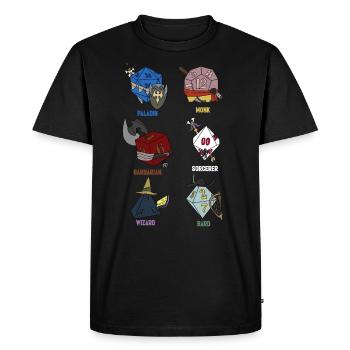 Aventure RPG Dice Fantasy Cadeau - T-shirt Premium bio Homme - noir - Devant - Nico (187cm)