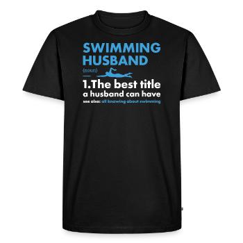 Sport Mari Natation - T-shirt Premium bio Homme - noir - Devant - Nico (187cm)