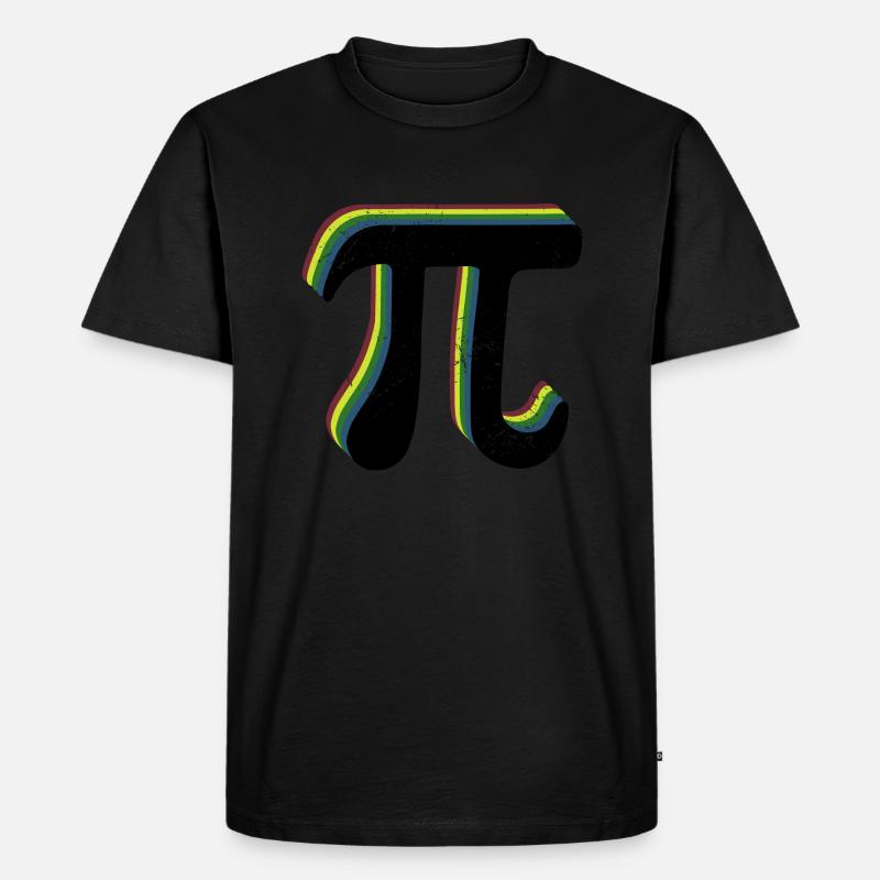 Math Pi-Symbol Pi - Männer Premium Bio T-Shirt - Schwarz