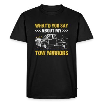 Que diriez-vous de My Tow Mirrors Tow Trucker - T-shirt Premium bio Homme - noir - Devant - Nico (187cm)